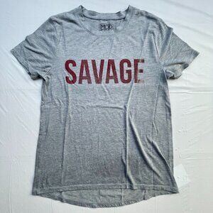 Modern Lux Women's Gray Savage T-shirt Size Small